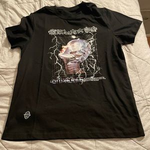 Black shein robot shirt size Small in Men